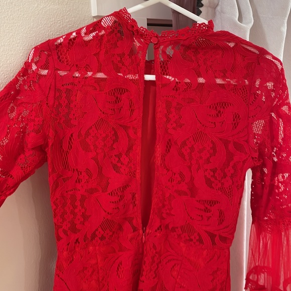 Red lace body dress✨ - Picture 2 of 6